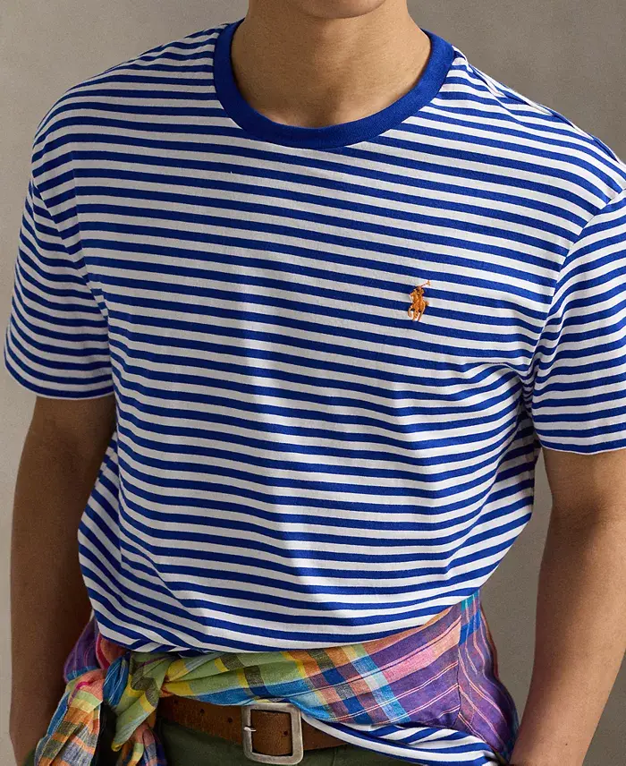 Alfani Polo Ralph Lauren Men's Classic-Fit Striped Jersey T-Shirt Men's Fashion & Accessories