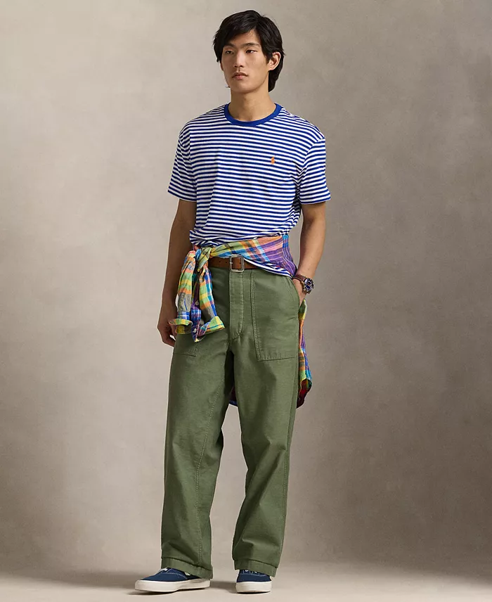 Alfani Polo Ralph Lauren Men's Classic-Fit Striped Jersey T-Shirt Men's Fashion & Accessories