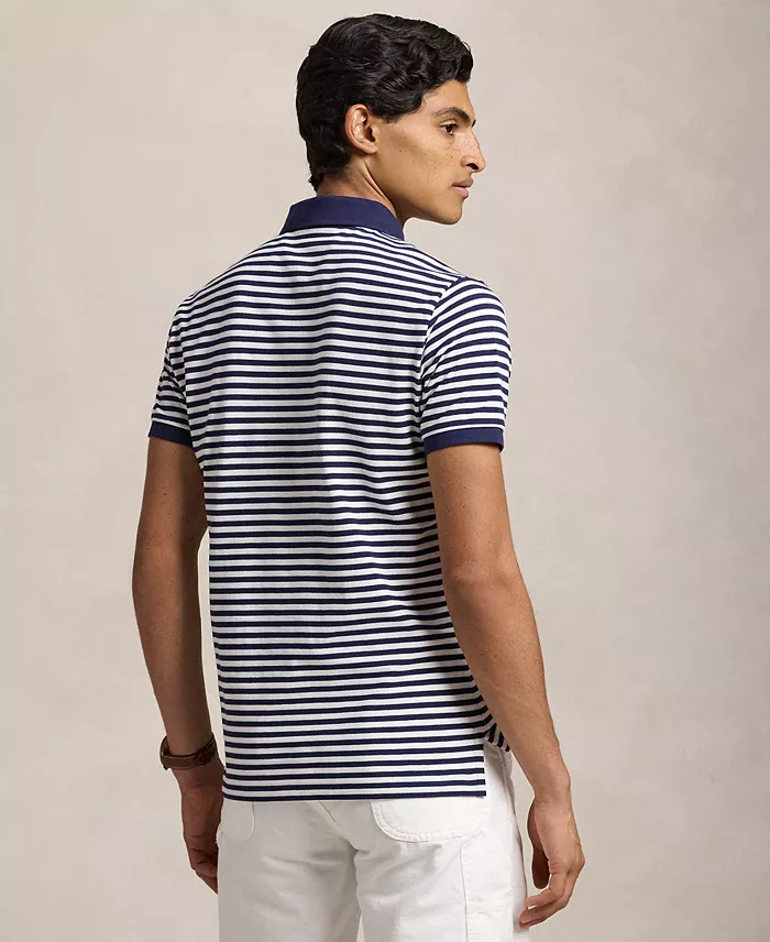 Alfani Polo Ralph Lauren Men's Classic-Fit Striped Mesh Polo Shirt Men's Fashion & Accessories