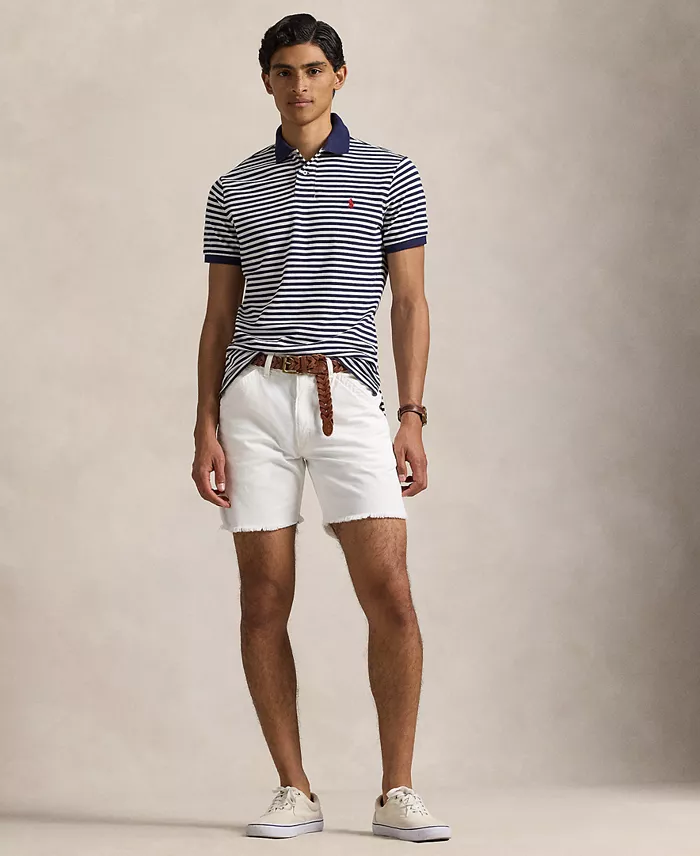 Alfani Polo Ralph Lauren Men's Classic-Fit Striped Mesh Polo Shirt Men's Fashion & Accessories