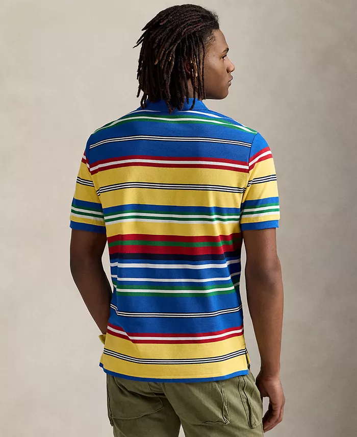 Alfani Polo Ralph Lauren Men's Classic-Fit Striped Mesh Polo Shirt Men's Fashion & Accessories