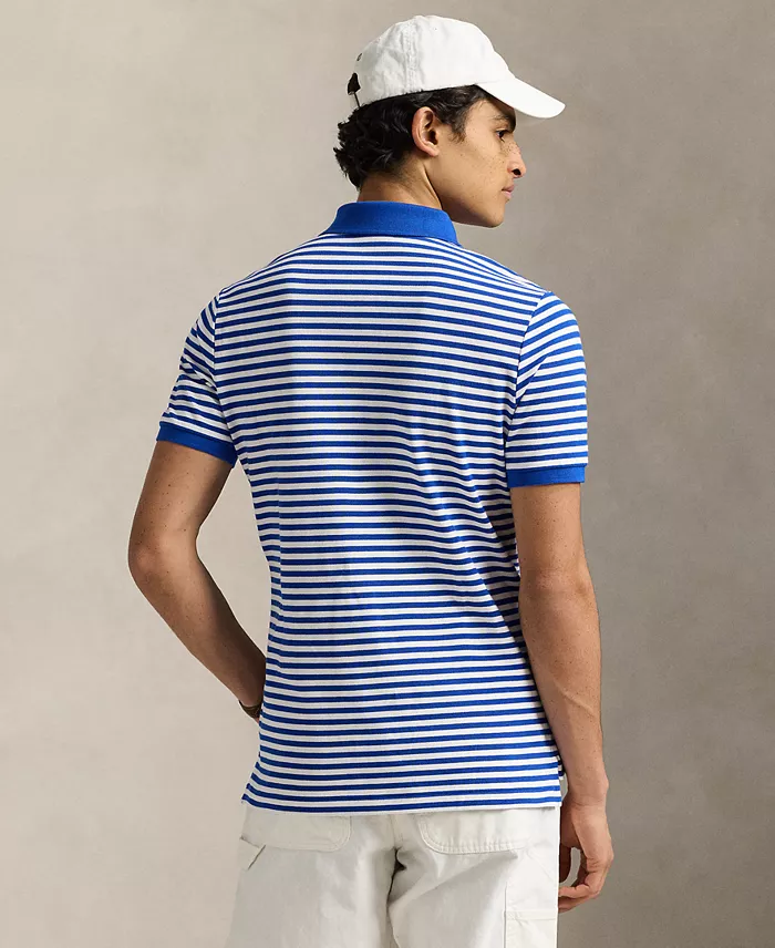 Alfani Polo Ralph Lauren Men's Classic-Fit Striped Mesh Polo Shirt Men's Fashion & Accessories