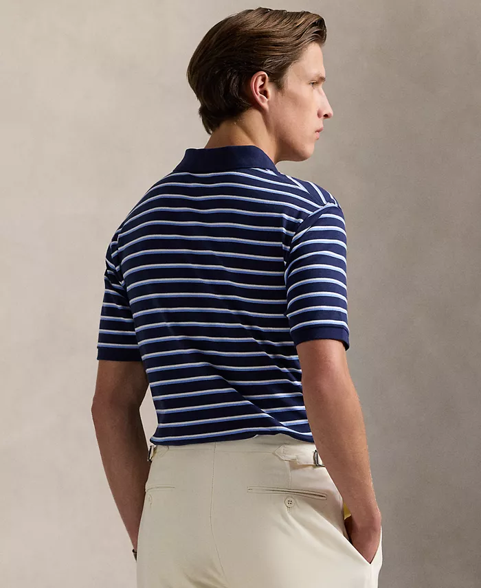 Alfani Polo Ralph Lauren Men's Classic-Fit Striped Soft Cotton Polo Men's Fashion & Accessories