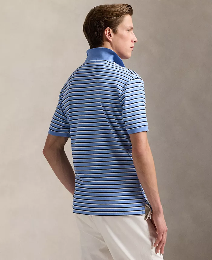 Alfani Polo Ralph Lauren Men's Classic-Fit Striped Soft Cotton Polo Men's Fashion & Accessories