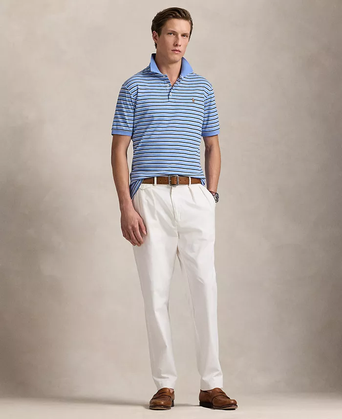 Alfani Polo Ralph Lauren Men's Classic-Fit Striped Soft Cotton Polo Men's Fashion & Accessories