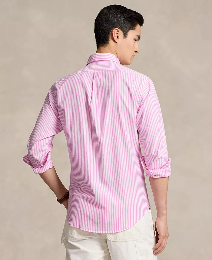 Alfani Polo Ralph Lauren Men's Classic Fit Striped Stretch Oxford Shirt Men's Fashion & Accessories