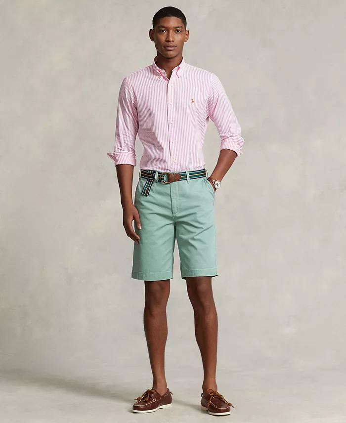 Alfani Polo Ralph Lauren Men's Classic Fit Striped Stretch Oxford Shirt Men's Fashion & Accessories