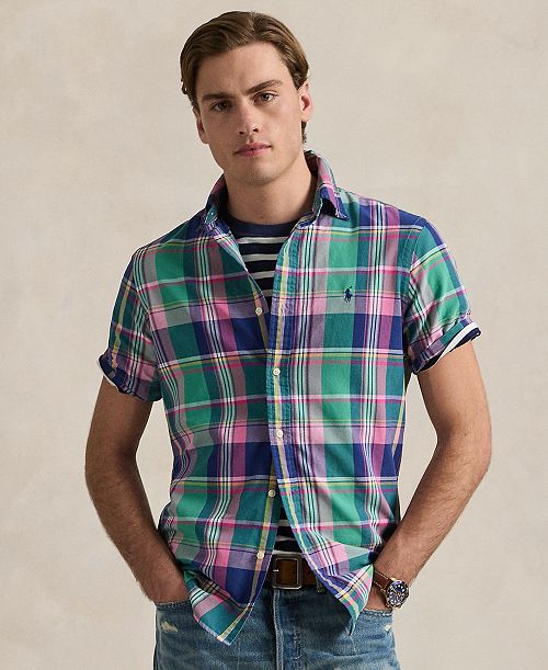 alfani Polo Ralph Lauren Men's Classic-Fit Yarn-Dyed Plaid Cotton Oxford Button-Down Shirt Men's Fashion & Accessories alfani Polo Ralph Lauren Men's Classic-Fit Yarn-Dyed Plaid Cotton Oxford Button-Down Shirt Men's Fashion & Accessories