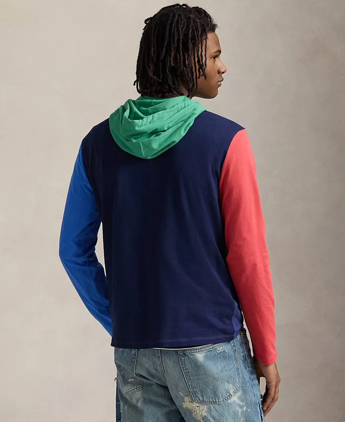 Alfani Polo Ralph Lauren Men's Color-Blocked Jersey Hooded T-Shirt Men's Fashion & Accessories