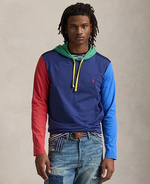 alfani Polo Ralph Lauren Men's Color-Blocked Jersey Hooded T-Shirt Men's Fashion & Accessories alfani Polo Ralph Lauren Men's Color-Blocked Jersey Hooded T-Shirt Men's Fashion & Accessories