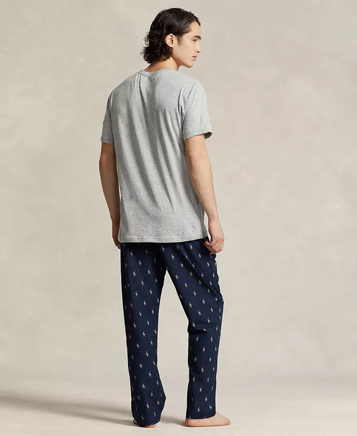 Alfani Polo Ralph Lauren Men's Cotton Jersey Sleep Shirt & Polo Player Pajama Pants Men's Fashion & Accessories