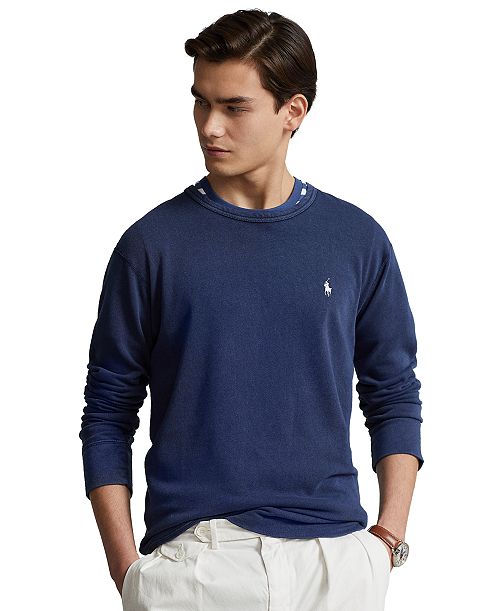 alfani Polo Ralph Lauren Men's Cotton Terry Crewneck Sweatshirt Men's Fashion & Accessories