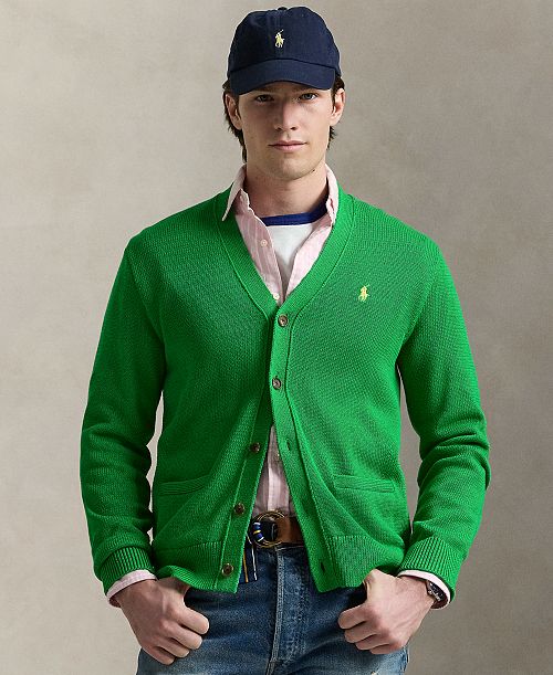 alfani Polo Ralph Lauren Men's Cotton V-Neck Cardigan Men's Fashion & Accessories
