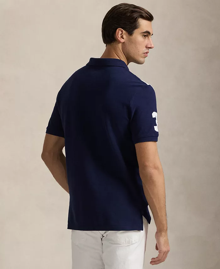 Alfani Polo Ralph Lauren Men's Custom Slim Fit Big Pony Mesh Polo Shirt Men's Fashion & Accessories