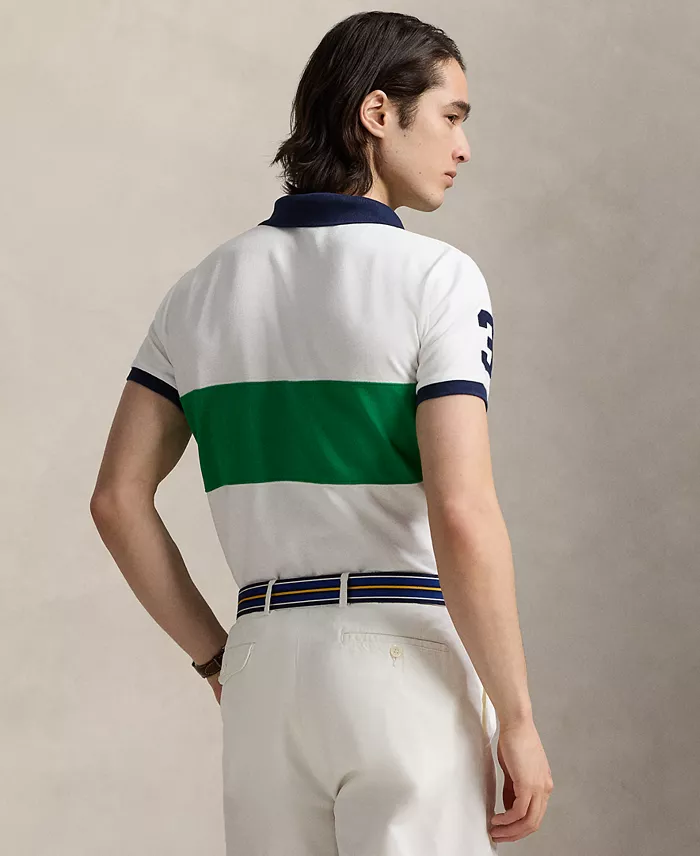 Alfani Polo Ralph Lauren Men's Custom Slim Fit Big Pony Mesh Polo Shirt Men's Fashion & Accessories