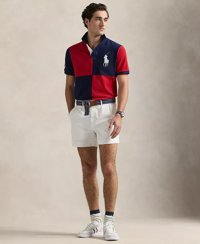 Alfani Polo Ralph Lauren Men's Custom Slim Fit Big Pony Mesh Polo Shirt Men's Fashion & Accessories