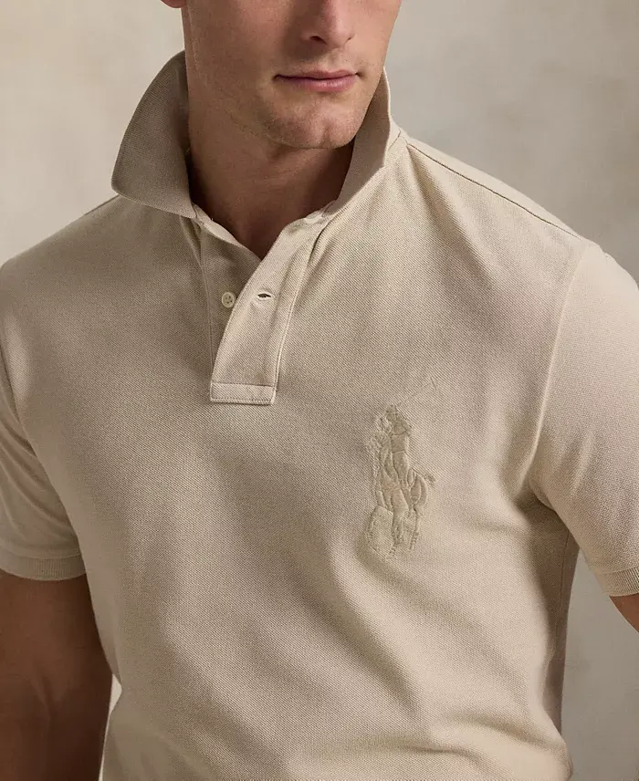 Alfani Polo Ralph Lauren Men's Custom Slim Fit Big Pony Mesh Polo Shirt Men's Fashion & Accessories