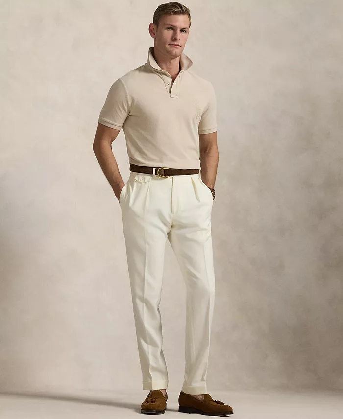 Alfani Polo Ralph Lauren Men's Custom Slim Fit Big Pony Mesh Polo Shirt Men's Fashion & Accessories