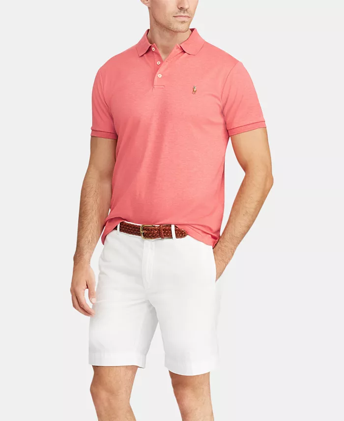 Alfani Polo Ralph Lauren Men's Custom Slim Fit Soft Cotton Polo Shirt Men's Fashion & Accessories