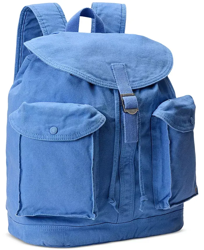Alfani Polo Ralph Lauren Men's Flap-Top Canvas Backpack Men's Fashion & Accessories