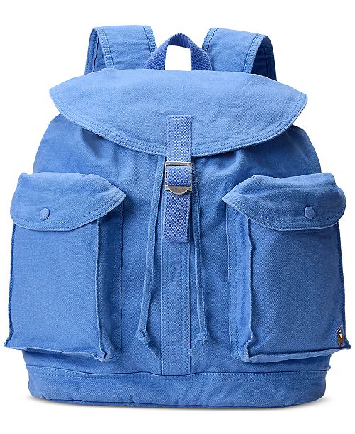 alfani Polo Ralph Lauren Men's Flap-Top Canvas Backpack Men's Fashion & Accessories