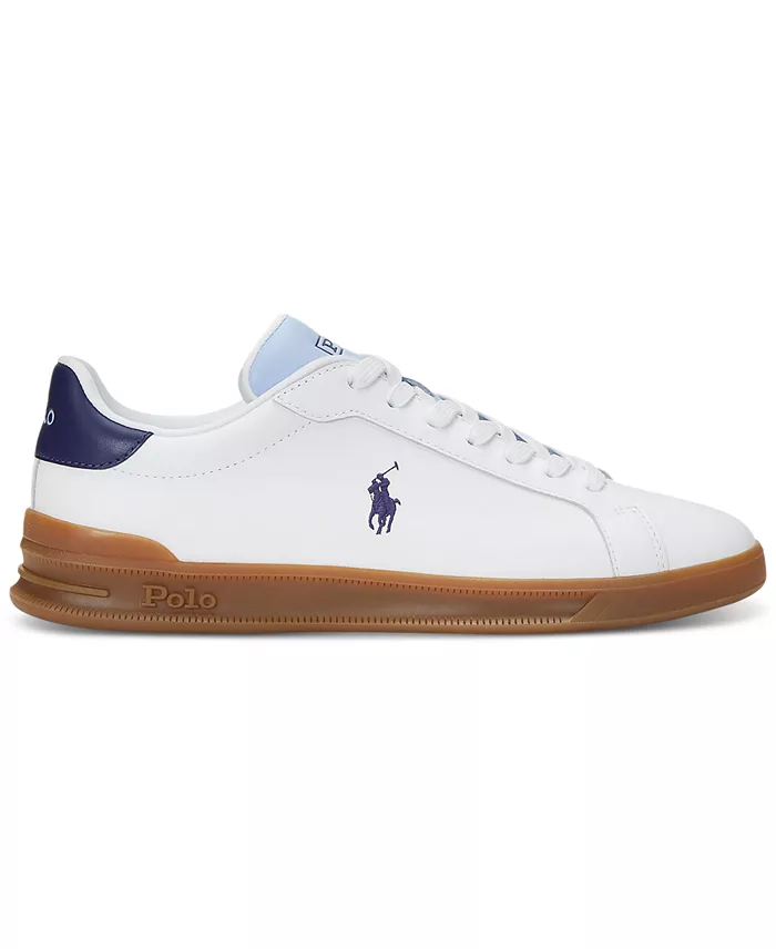 Alfani Polo Ralph Lauren Men's Heritage Court II Leather Lace-Up Sneakers Men's Shoes