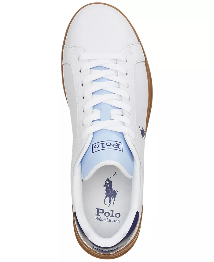 Alfani Polo Ralph Lauren Men's Heritage Court II Leather Lace-Up Sneakers Men's Shoes