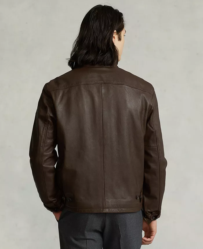 Alfani Polo Ralph Lauren Men's Leather Jacket Men's Fashion & Accessories