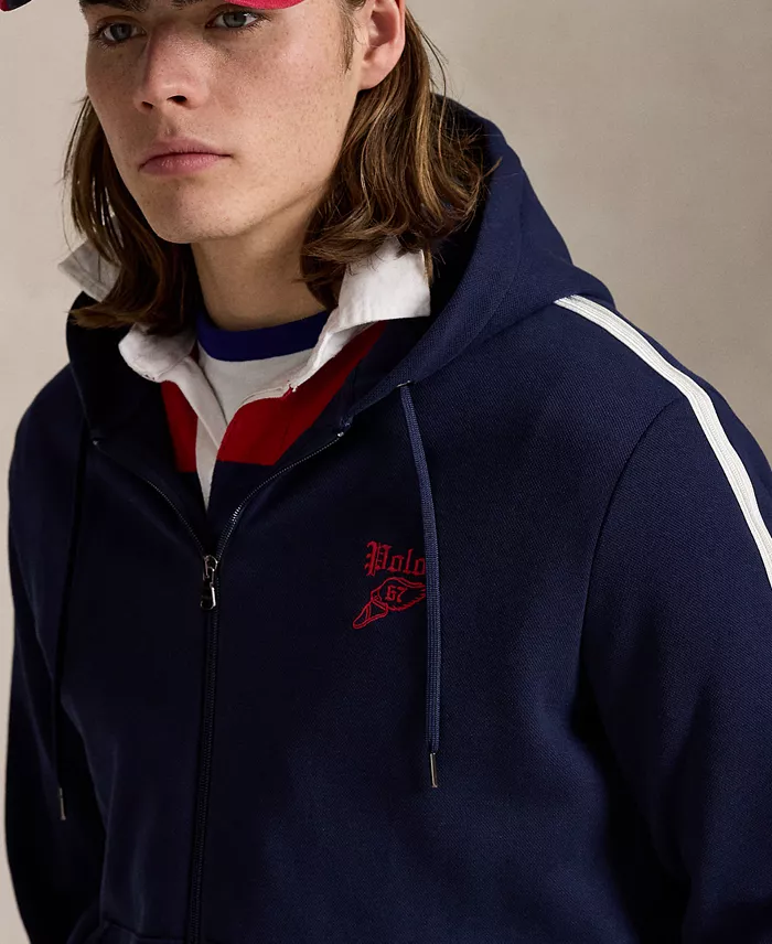 Alfani Polo Ralph Lauren Men's Logo Double-Knit Mesh Hoodie Men's Fashion & Accessories