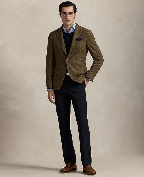 alfani Polo Ralph Lauren Men's Manhasset Stretch Straight-Fit Pants Men's Fashion & Accessories