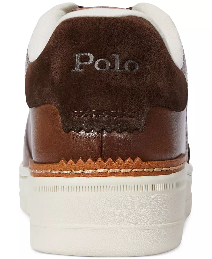 Alfani Polo Ralph Lauren Men's Masters Court Burnished Leather Sneaker Men's Shoes