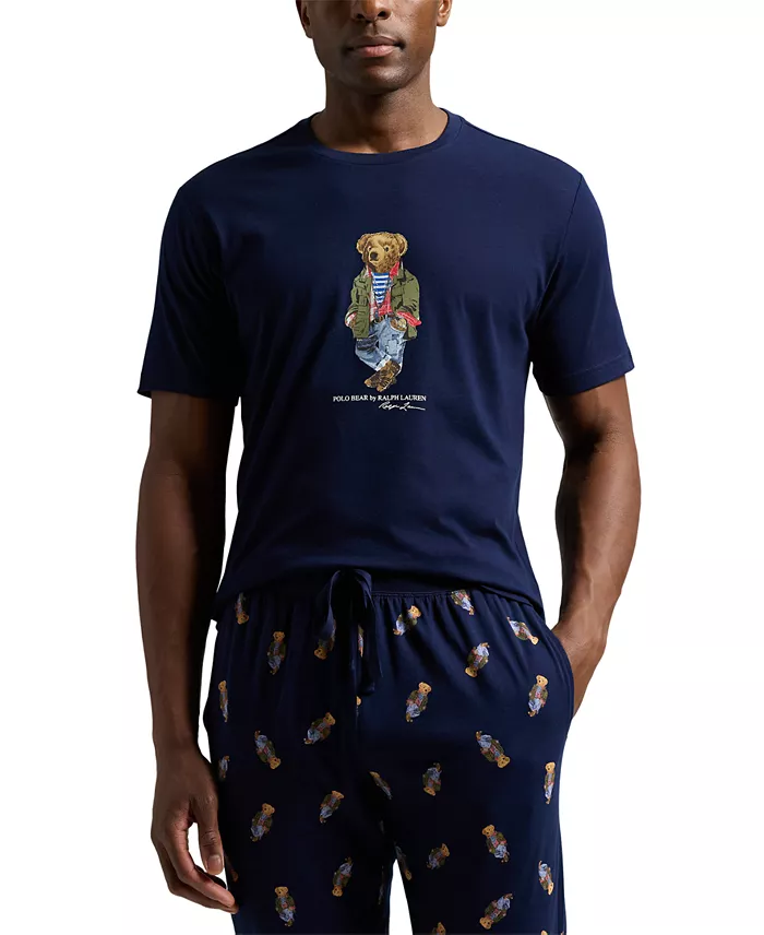 Alfani Polo Ralph Lauren Men's Polo Bear Jogger Pajama Set Exclusively At Macy's Men's Fashion & Accessories