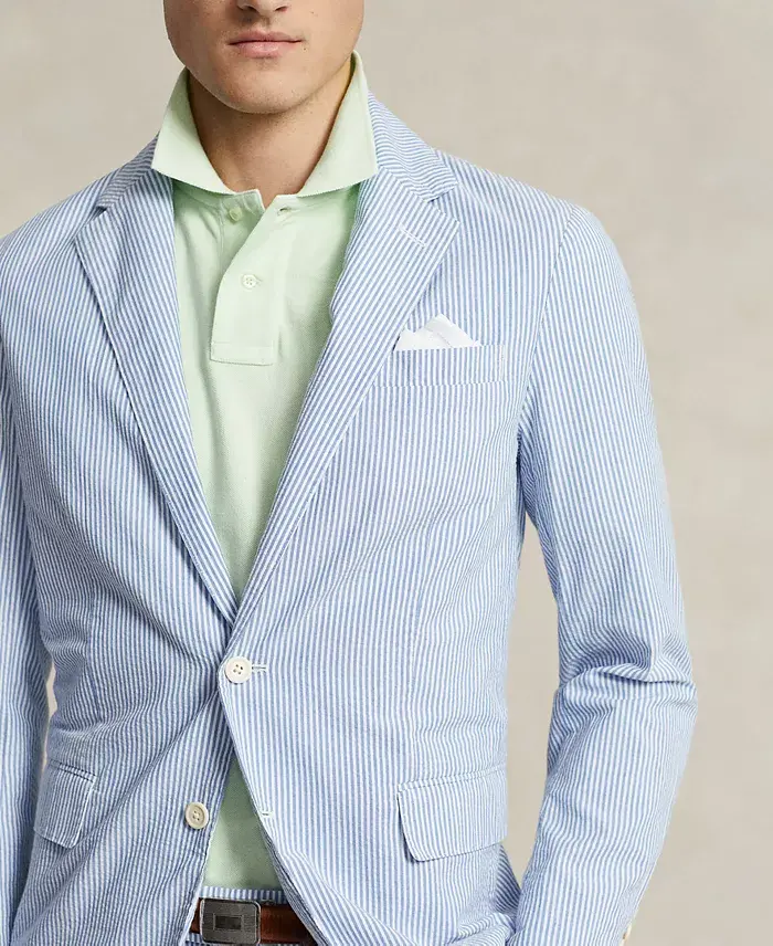 Alfani Polo Ralph Lauren Men's Polo Soft Seersucker Suit Jacket Men's Fashion & Accessories