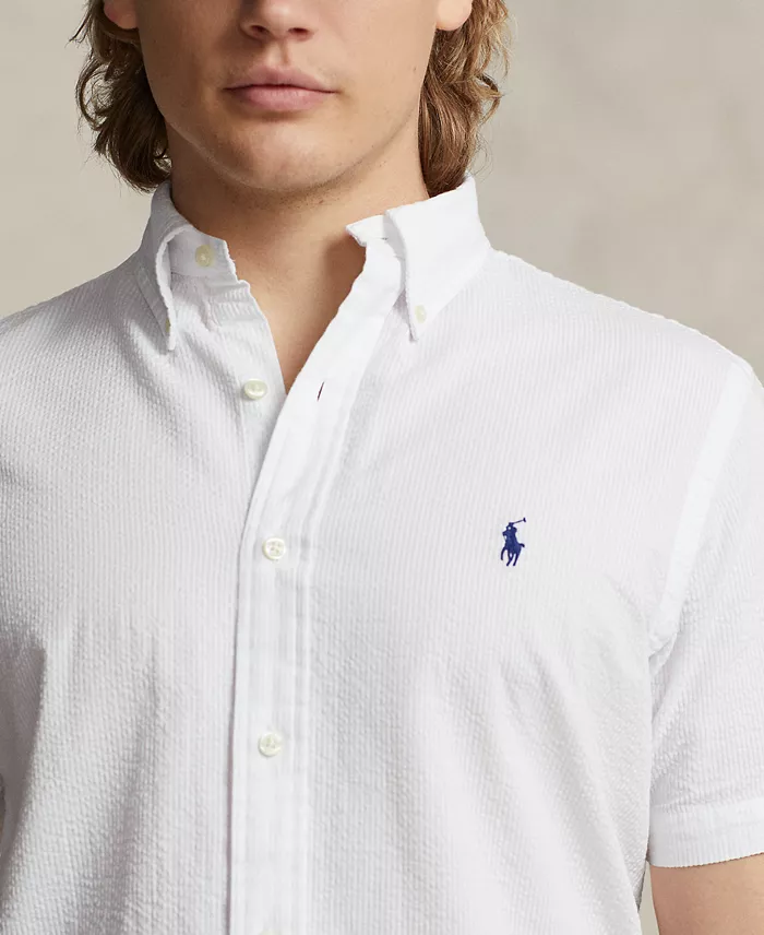 Alfani Polo Ralph Lauren Men's RL Prepster Classic-Fit Seersucker Shirt Men's Fashion & Accessories