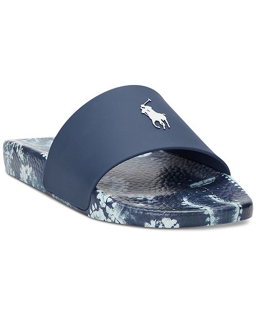 alfani Polo Ralph Lauren Men's Scenic-Print Floral Side Sandals Men's Shoes