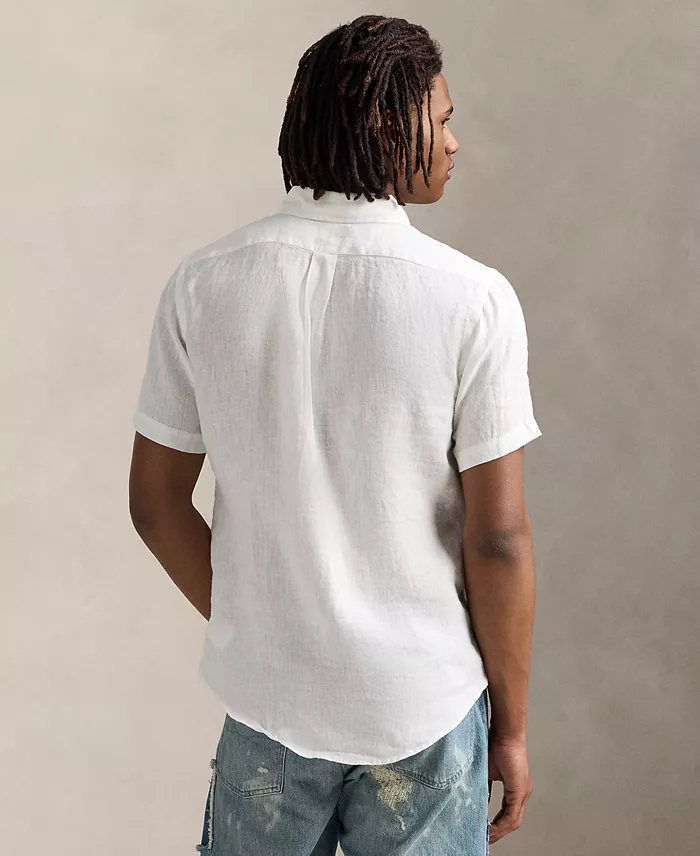 Alfani Polo Ralph Lauren Men's Short-Sleeve Linen Button-Up Men's Fashion & Accessories
