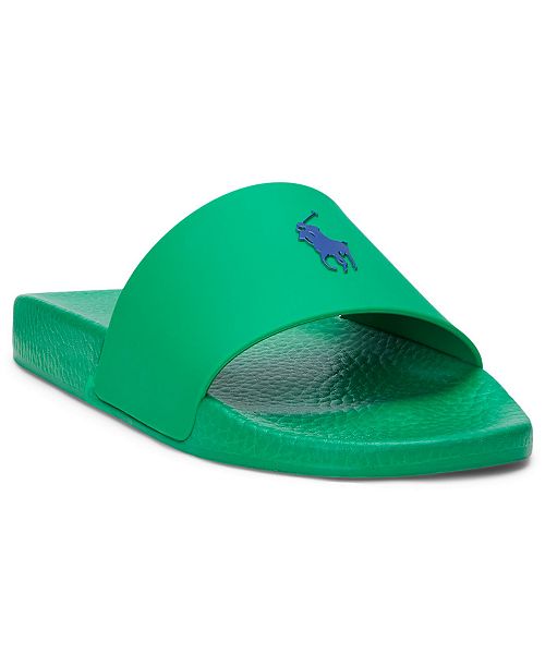 alfani Polo Ralph Lauren Men's Signature Pony Slide Sandal Men's Shoes