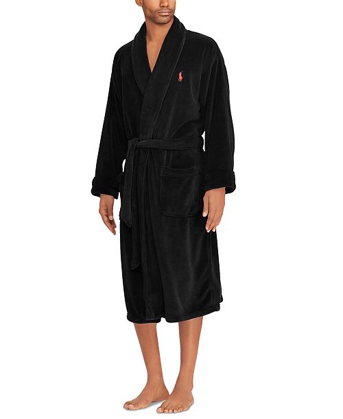 alfani Polo Ralph Lauren Men's Sleepwear Soft Cotton Kimono Velour Robe Men's Fashion & Accessories