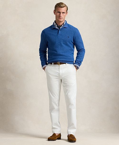 alfani Polo Ralph Lauren Men's Straight-Fit Washed Stretch Chino Pants Men's Fashion & Accessories