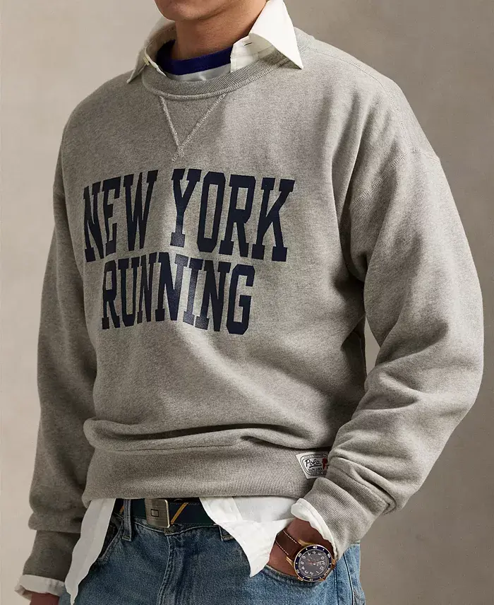 Alfani Polo Ralph Lauren Men's Vintage-Fit Fleece Graphic Sweatshirt Men's Fashion & Accessories