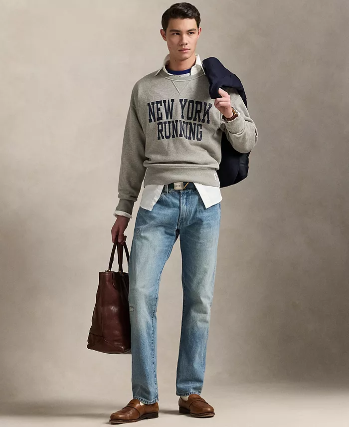 Alfani Polo Ralph Lauren Men's Vintage-Fit Fleece Graphic Sweatshirt Men's Fashion & Accessories
