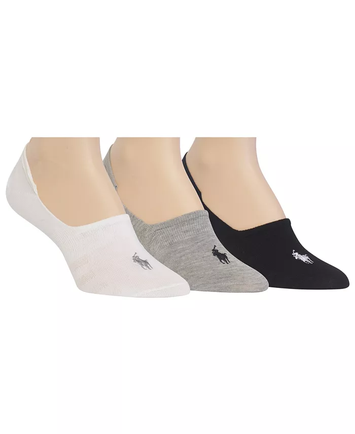 Alfani Polo Ralph Lauren Women's 3 Pack Flat Knit Sneaker Liner Socks Women's Fashion Shoes & Accessories