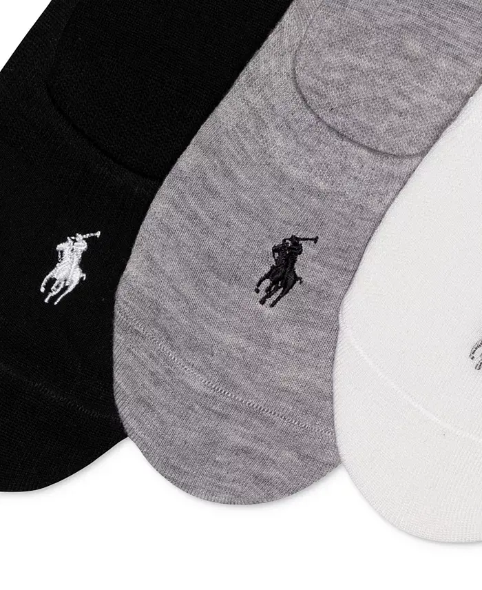 Alfani Polo Ralph Lauren Women's 3 Pack Flat Knit Sneaker Liner Socks Women's Fashion Shoes & Accessories