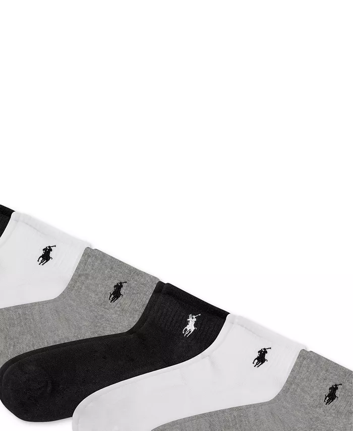 Alfani Polo Ralph Lauren Women's 6-Pk. Cushion Quarter Socks Women's Fashion Shoes & Accessories