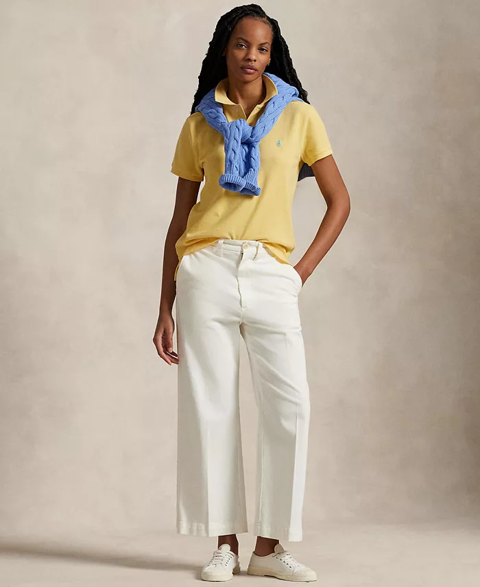 Alfani Polo Ralph Lauren Women's Classic-Fit Mesh Polo Shirt Women's Fashion Shoes & Accessories