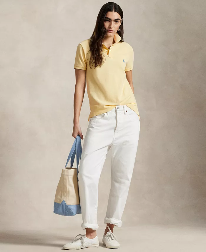 Alfani Polo Ralph Lauren Women's Classic-Fit Piqué Polo Shirt Women's Fashion Shoes & Accessories
