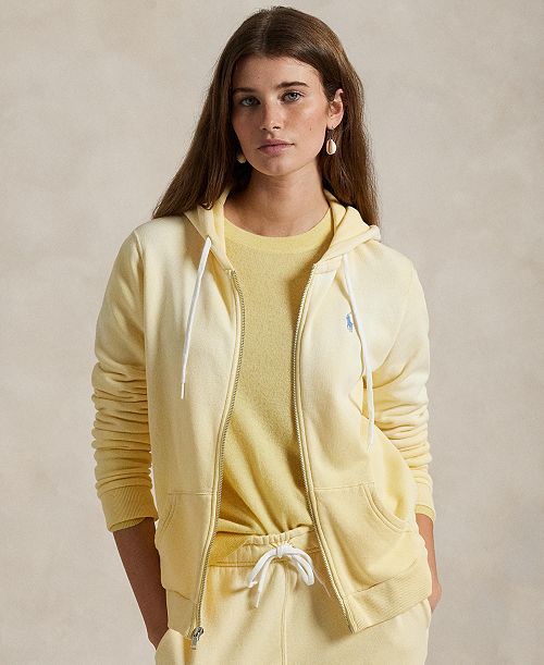 alfani Polo Ralph Lauren Women's Cotton Fleece Full-Zip Hoodie Sweatshirt Women's Fashion Shoes & Accessories