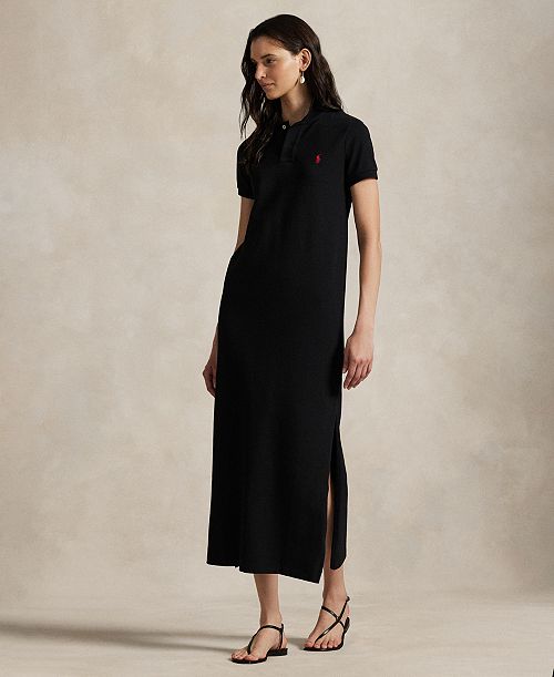 alfani Polo Ralph Lauren Women's Cotton Mesh Polo Dress Women's Fashion Shoes & Accessories