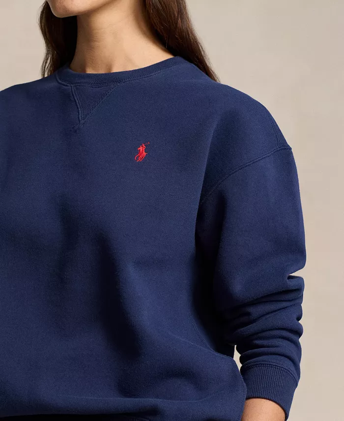 Alfani Polo Ralph Lauren Women's Fleece Crewneck Sweatshirt Women's Fashion Shoes & Accessories