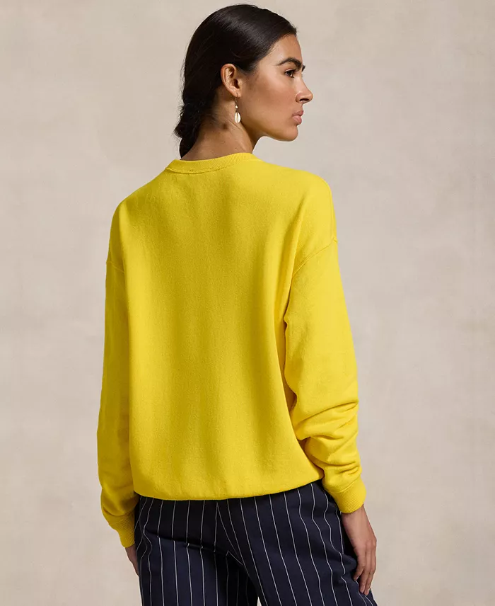 Alfani Polo Ralph Lauren Women's Lightweight Fleece Crewneck Pullover Sweatshirt Women's Fashion Shoes & Accessories